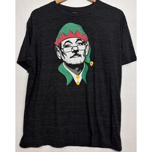 Chive Bill Murray Christmas Elf T-Shirt Tee Mens Unisex XLarge Keep Calm Holiday